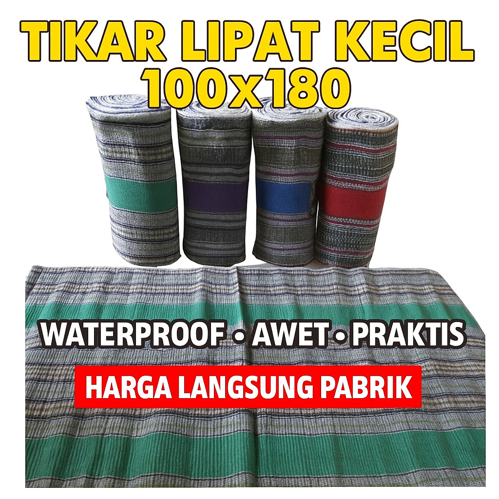 Tikar Lipat Kecil 100x180 cm Tanpa Sambungan